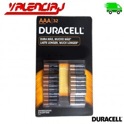 PILAS AAA DURACELL COPPERTOP ALCALINAS PACK 32 UNIDADES