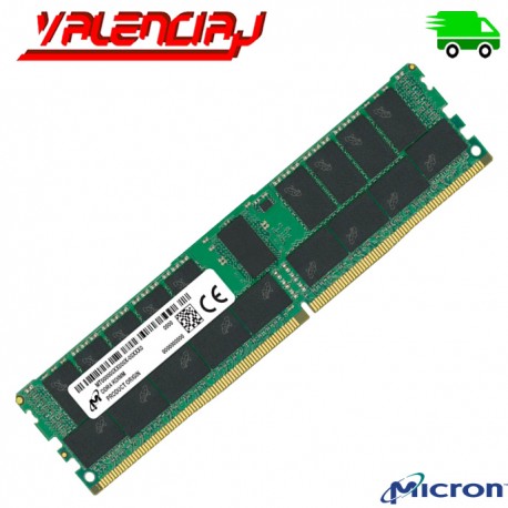MEMORIA RAM SERVIDOR 32GB DDR4 PC4-25600 3200MHZ CL22 ECC/REG 1.2V MICRON MTA18ASF4G72PDZ-3G2E1 LEN SR