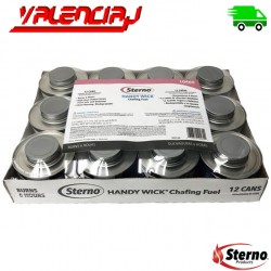 COMBUSTIBLE PARA CHAFIN STERNO 12 PACK X 6 HORAS CADA UNO