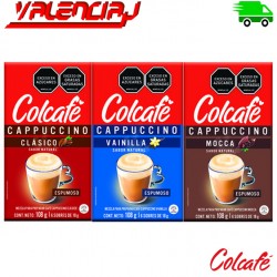 CAFE CAPUCCINO COLCAFE 108 GRS X 3 VARIEDADES CLASICO VAINILLA & MOCCA
